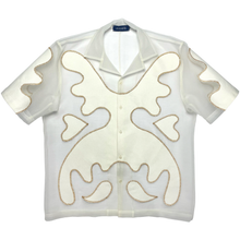 Load image into Gallery viewer, sheer inkblot appliqué shirt (off-white)