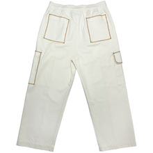 Load image into Gallery viewer, stitch-detailed utility pants (off-white)