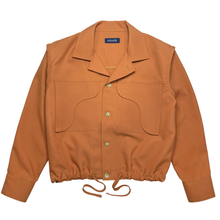 Load image into Gallery viewer, cropped draw-waist jacket (orange)